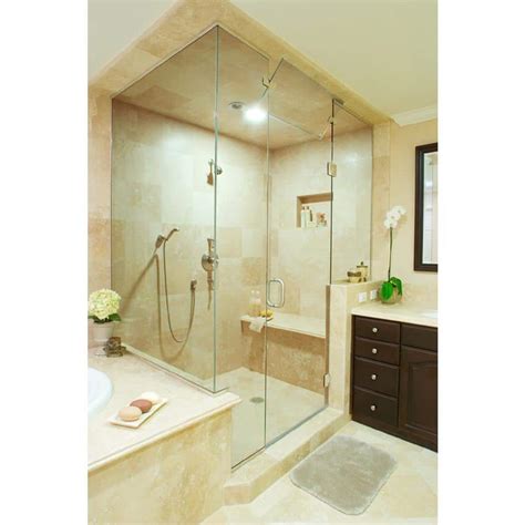 Installed Custom Frameless Shower Doors HDINSTCFSD2 - The Home Depot