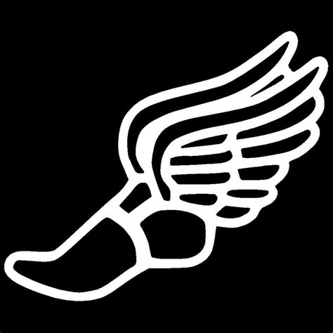 Track and Field Winged Foot Logo - LogoDix