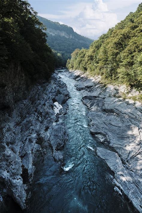 Belaya or Kuban River in the Republic of Adygea, Russia Stock Image - Image of kuban, russia ...