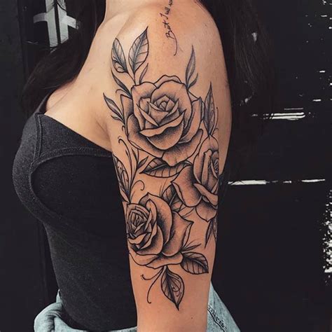 21 Rose Shoulder Tattoo Ideas for Women - StayGlam