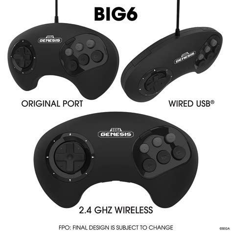 Retro-Bit Reveal Officially Licensed Larger 6 Button Mega Drive Controllers in 3 Button Form ...