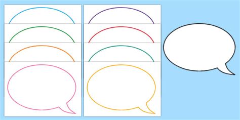 👉 Editable Speech Bubble Writing Templates | Primary Resources