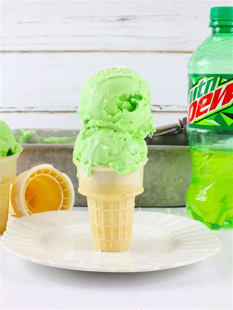 Mountain Dew Ice Cream (No Churn) – Simplistically Living