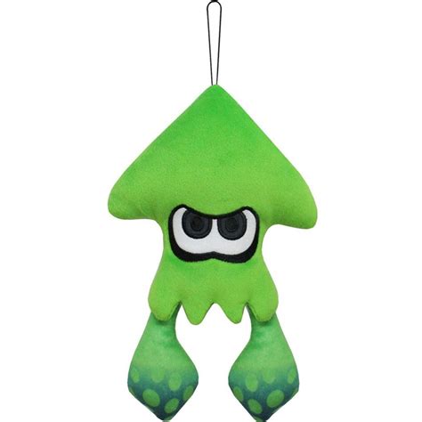 Neon Green Inkling Squid Official Splatoon 2 Plush | Video Game Heaven