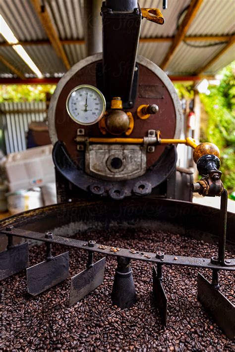 Organic Coffee Roaster at Farm in Costa Rica Travel Photography ...