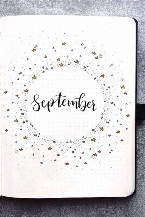 33+ Amazing September Bullet Journal Cover Ideas - Bullet Planner Ideas