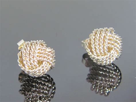 Genuine Tiffany Knot Earrings | Knot earrings, Earrings, Jewelry