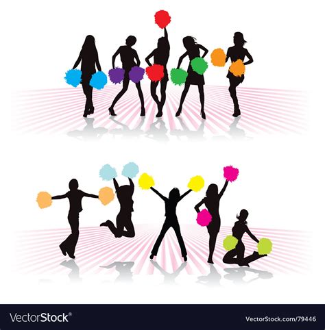 Cheerleaders vector by HAKAKATb - Image #79446 - VectorStock