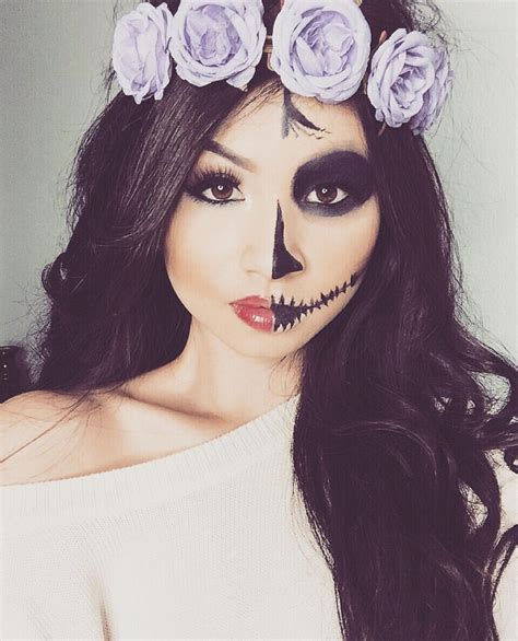 Skull Candy Halloween Makeup www.instagram.com/kimberlyx3you | Halloween makeup sugar skull ...