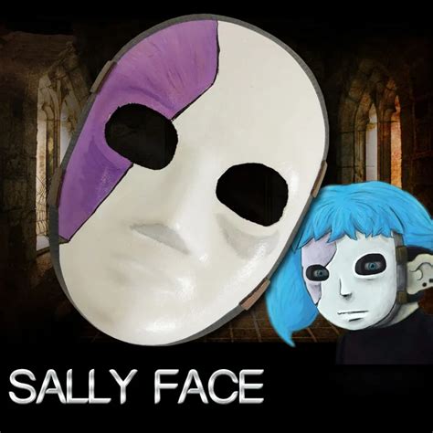 20.5cm X 15cm Sally Face Mask Sallyface Cosplay Mask Sally Masks Game Sallyface Cosplay Costume ...