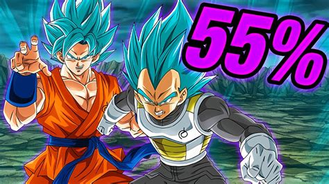 POWER CREPT ALREADY? INT ROF BLUE GOKU AND VEGETA AT 55% FEEL UNDERWHELMING! (Dokkan Battle ...