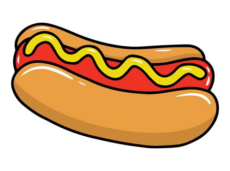 Hot Dog fast food clipart Illustration 24277065 Vector Art at Vecteezy