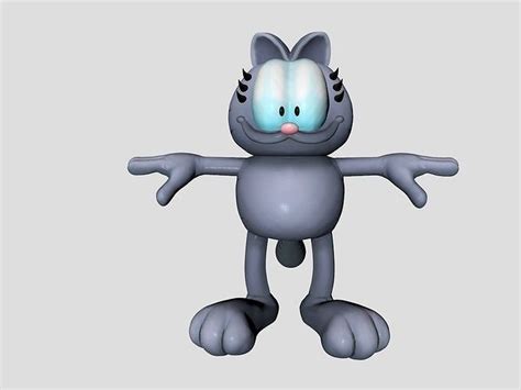 3D model Nermal Garfield VR / AR / low-poly | CGTrader