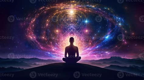 A guided meditation relaxation in meditation music 22798997 Stock Photo ...