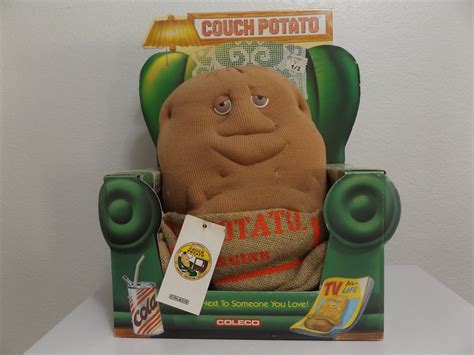 Vintage Stuffed Plush Couch Potato in Original Box Coleco RARE