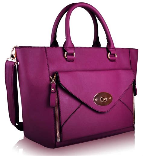 Wholesale Purple Fashion Tote Handbag