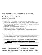 Ivy Tech Transfer Equivalency List.pdf - Purdue Transfer Credit Course ...