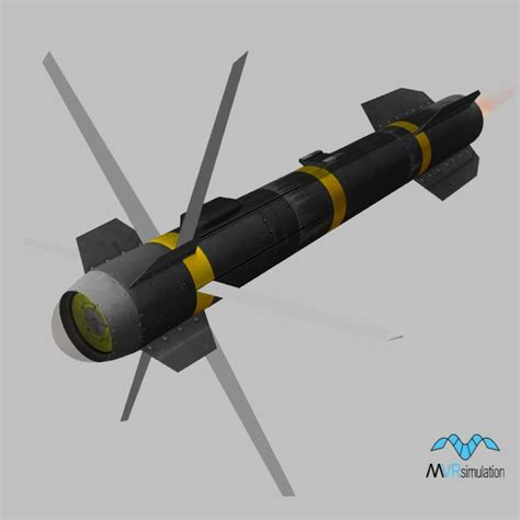 AGM-114R9X.US.black 3D Model | MVRsimulation