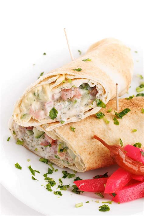 Vegetarian Center Japanese Pita Wrap - comidasrusticas.com