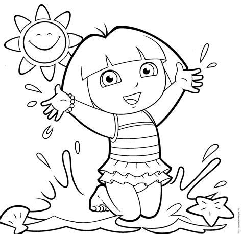 Dora The Explorer Coloring Pages | Kleurboek, Dieren kleurplaten ...