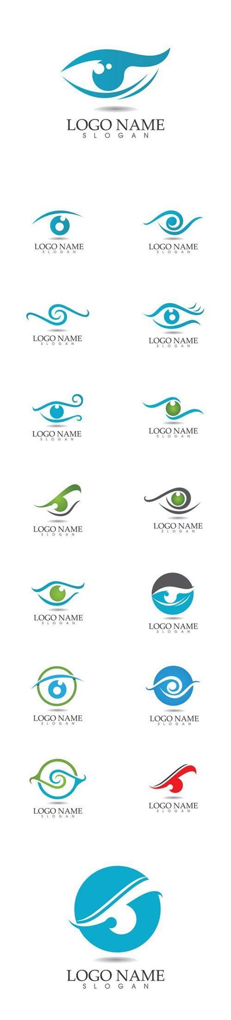 Vector Eye Care Logos … | Eye logo, Doctor logos, Eye care