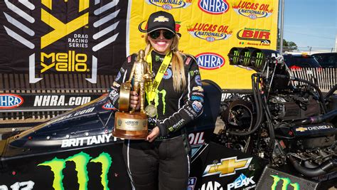 Brittany Force speeds to third NHRA win of the season