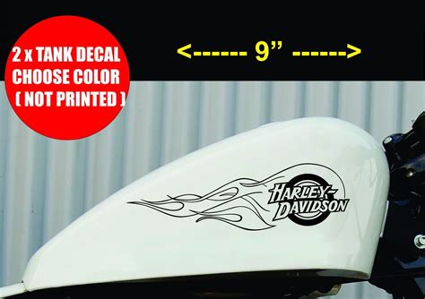 Harley Davidson Gas Tank STICKER TANK Logo Decal Motorcycle - Etsy