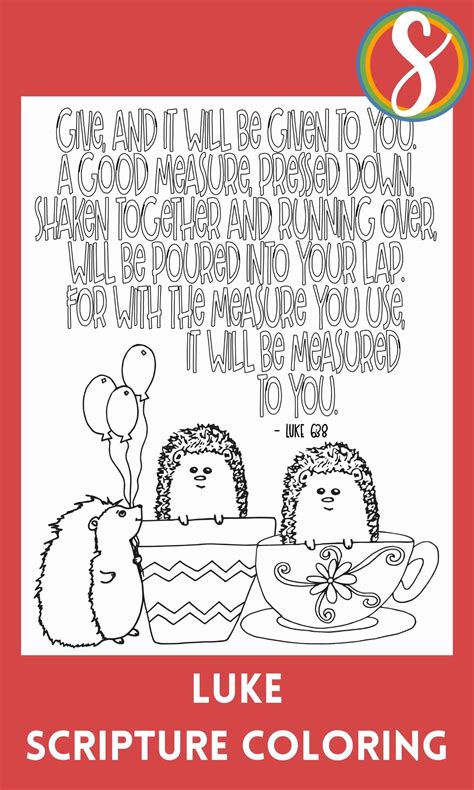 Free Luke Scripture Coloring Pages — Stevie Doodles