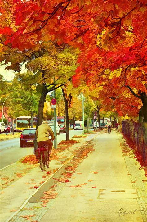 Autumn Street Painting by Gynt