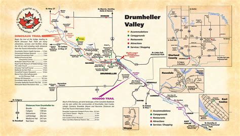 Drumheller, Map, Coal mining