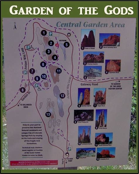 Garden of the Gods Park Map – Hikers of all ages enjoy 15 miles of trails through beautiful rock ...