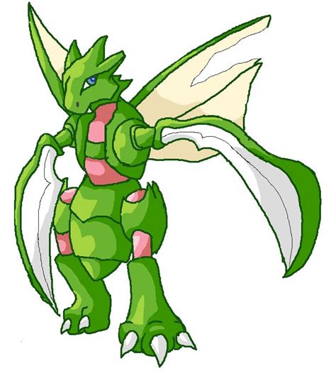 Shiny Scyther by Studios-Of-White on DeviantArt