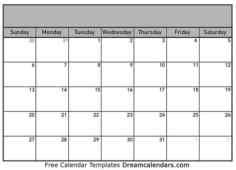 Blank Calendar - Printable Blank Calendar 2024