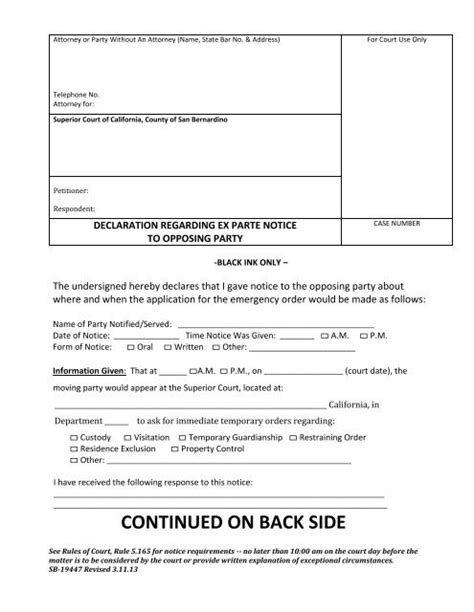 San Bernardino Superior Court Fillable Form 16778 - Printable Forms Free Online