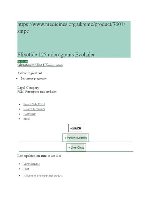 Flixotide | PDF | Asthma | Corticosteroid