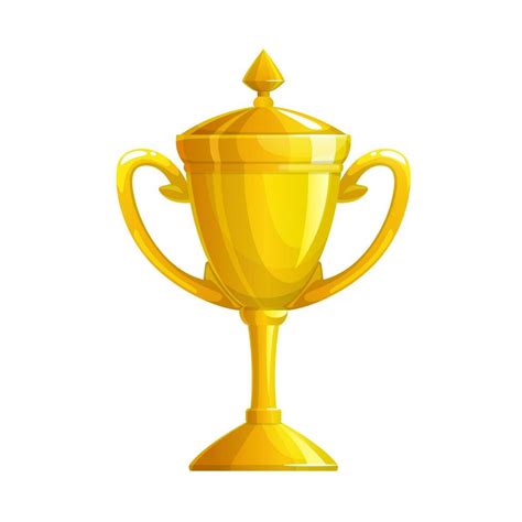 Golden cup trophy icon, sport victory gold award 23510270 Vector Art at ...