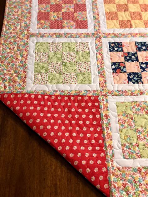 Floral Quilt, Baby Quilt, Homemade Quilt - Etsy