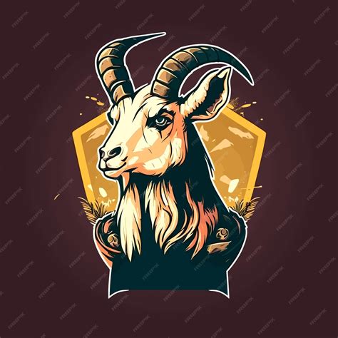 Premium Vector | Luxury goat design esports mascot gaming logo template illustration