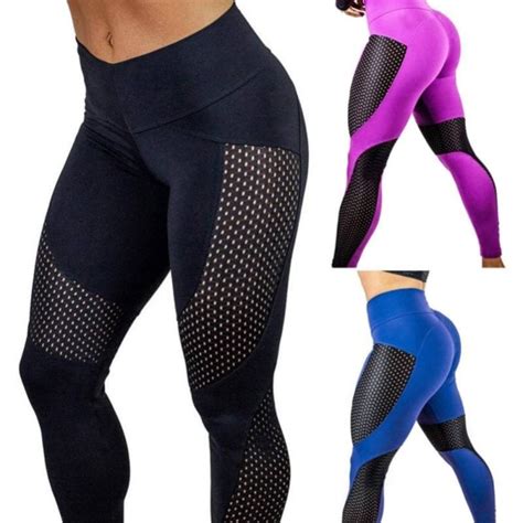 High Waist Compression Yoga Leggings with Mesh Splice • The Fab Yogi™