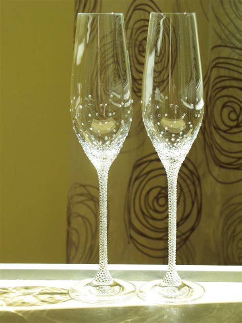 Personalized Champagne Wedding Flutes Set of 2 Wedding - Etsy