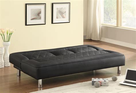 Coaster Maverick Sofa Bed in Black - DealBeds.com