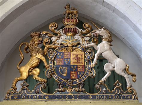 The Royal Arms of either King James I or King Charles II (1625 ...