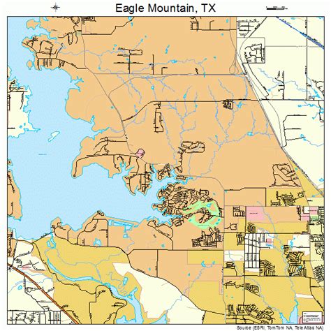 Eagle Mountain Texas Street Map 4821856