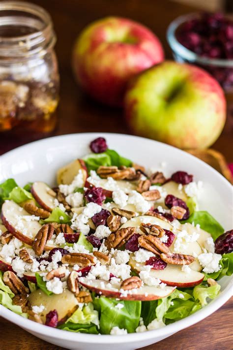 Apple Pecan and Feta Salad with Honey Apple Vinaigrette : Kendra's Treats