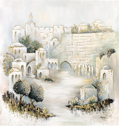 Original Modern Painting of Jerusalem Acrylic on Canvas - Etsy