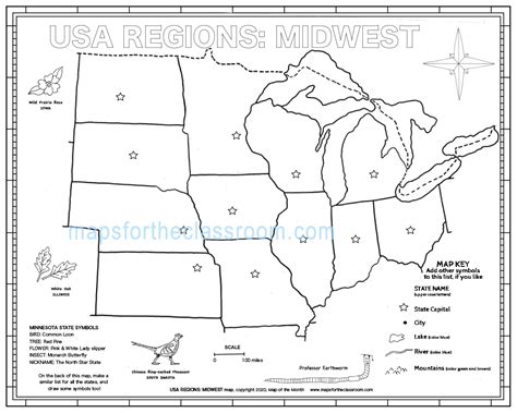 USA Regions – Midwest - Maps for the Classroom