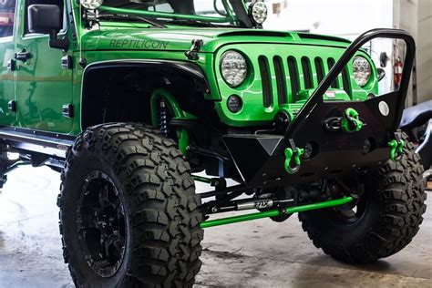 Lifted Jeep Wrangler 4 Door Green