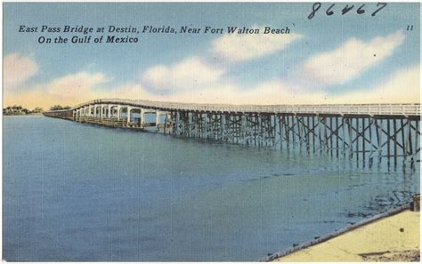 East Pass Bridge at Destin, Florida, near Fort Walton Beach, on the ...