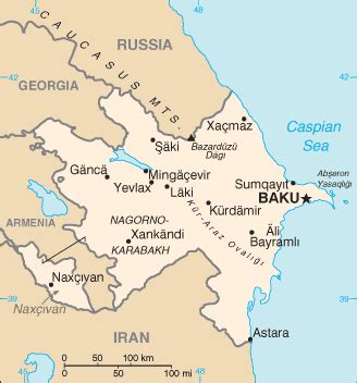 Baku Map - Azerbaijan