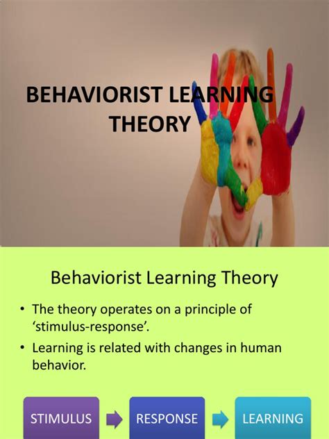 Behaviorist Learning Theory